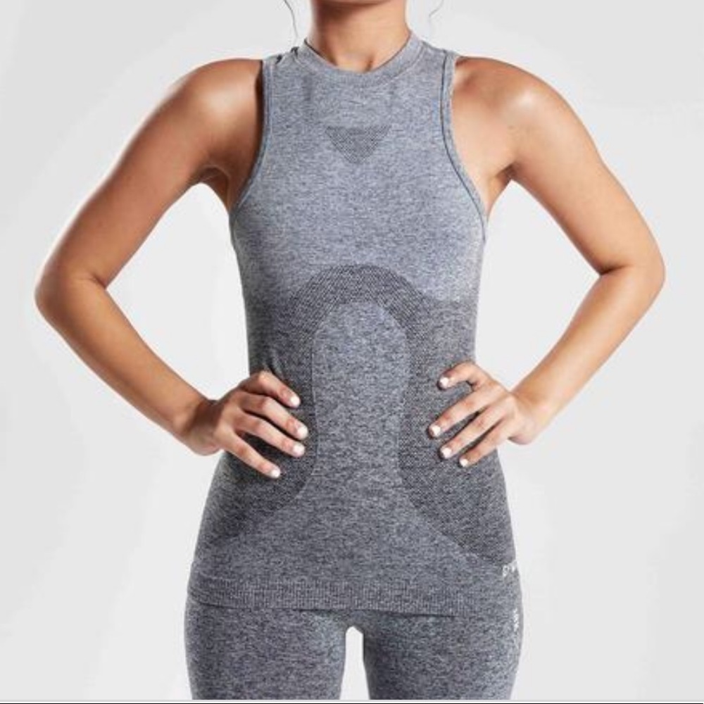 Gymshark gray ombré seamless vest